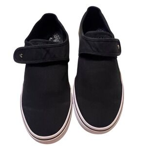 LUGZ Mens Black Canvas Slip-On Casual Loafers Comfort Sneakers Shoes